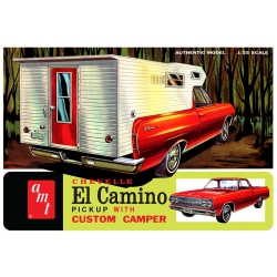 Model Plastikowy - Samochód 1:25 1965 Chevy El Camino with Camper - AMT1364